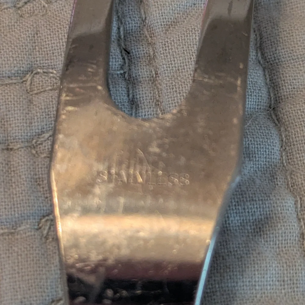 50s Washington Forge Carving Set Shiefeid Mirilium Stainless Steel Faux Antler